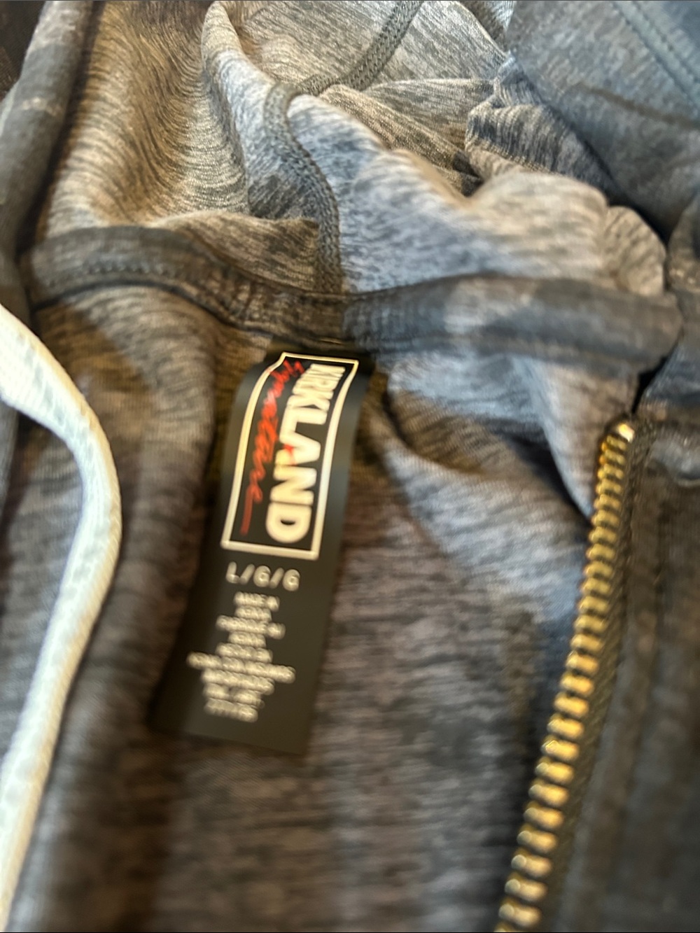 Kirkland Signature Gray Camo Zip Hoodie - Picture 2 of 2